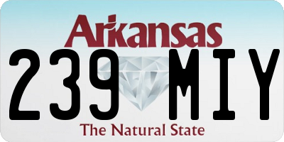 AR license plate 239MIY