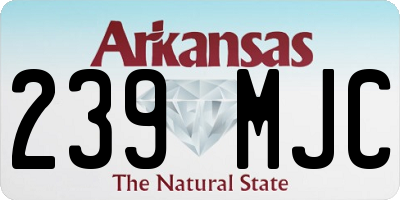 AR license plate 239MJC