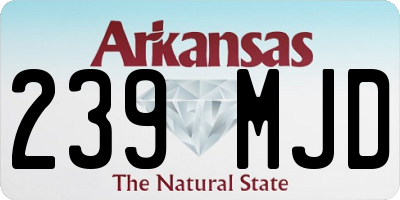 AR license plate 239MJD