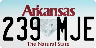 AR license plate 239MJE