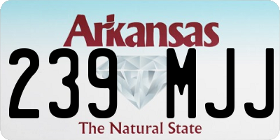 AR license plate 239MJJ