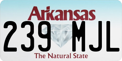 AR license plate 239MJL
