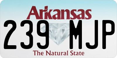 AR license plate 239MJP