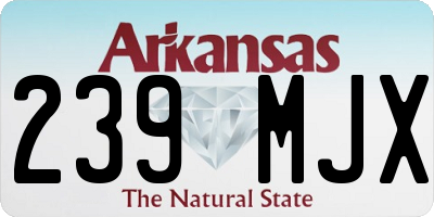 AR license plate 239MJX