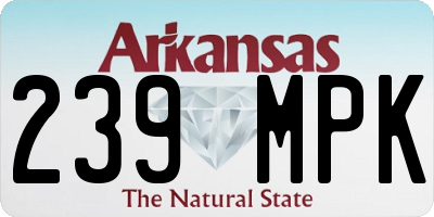 AR license plate 239MPK