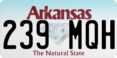 AR license plate 239MQH