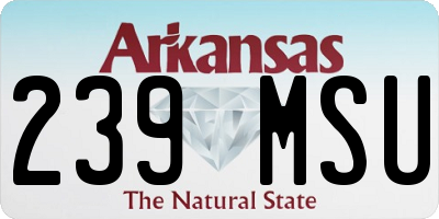 AR license plate 239MSU