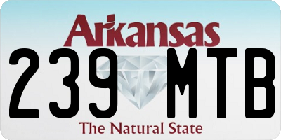 AR license plate 239MTB