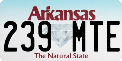 AR license plate 239MTE
