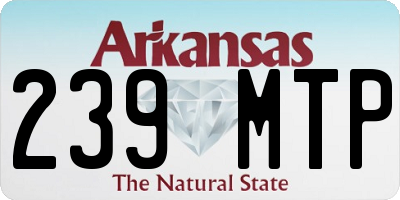 AR license plate 239MTP
