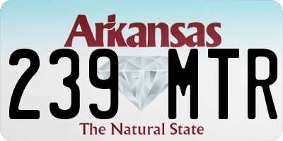 AR license plate 239MTR