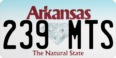 AR license plate 239MTS