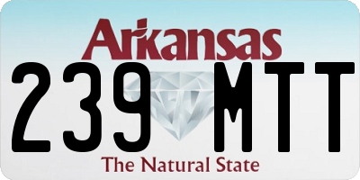 AR license plate 239MTT