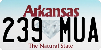 AR license plate 239MUA