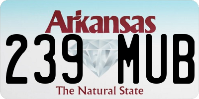 AR license plate 239MUB