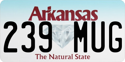 AR license plate 239MUG