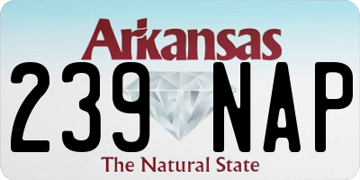 AR license plate 239NAP
