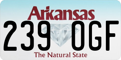 AR license plate 239OGF