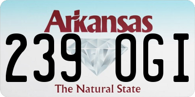 AR license plate 239OGI