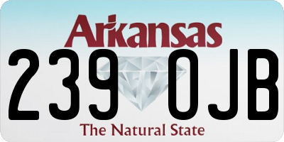 AR license plate 239OJB