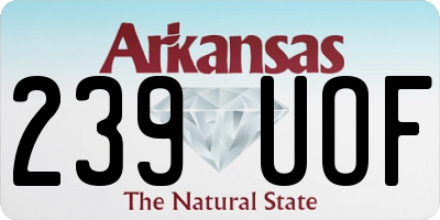 AR license plate 239UOF