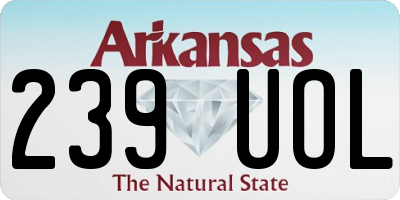 AR license plate 239UOL