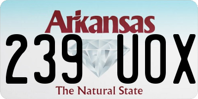 AR license plate 239UOX