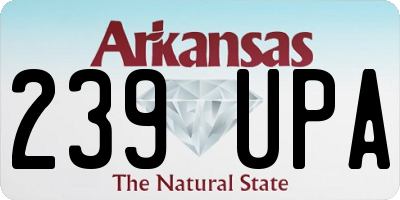 AR license plate 239UPA