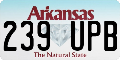 AR license plate 239UPB