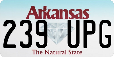 AR license plate 239UPG
