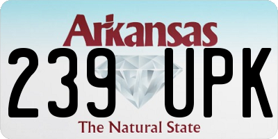 AR license plate 239UPK