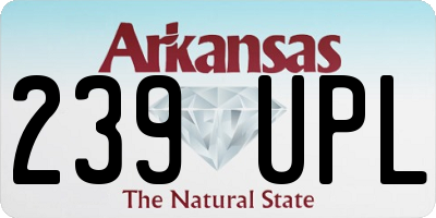 AR license plate 239UPL