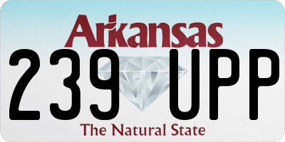 AR license plate 239UPP