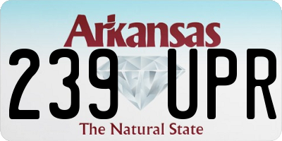 AR license plate 239UPR