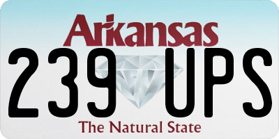 AR license plate 239UPS