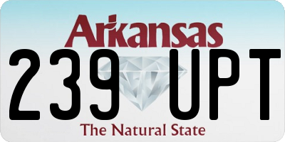 AR license plate 239UPT