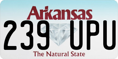 AR license plate 239UPU