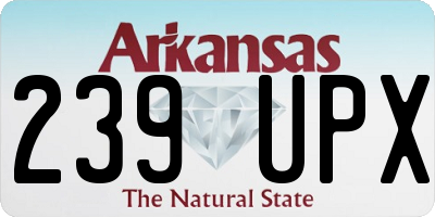 AR license plate 239UPX