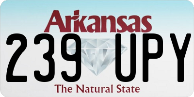 AR license plate 239UPY