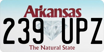 AR license plate 239UPZ
