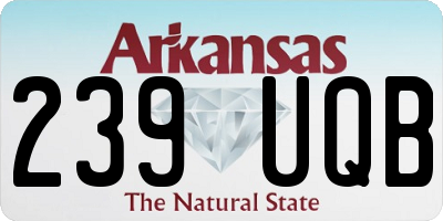 AR license plate 239UQB