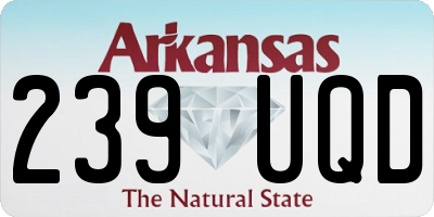 AR license plate 239UQD