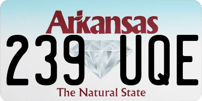 AR license plate 239UQE