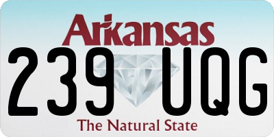 AR license plate 239UQG