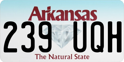 AR license plate 239UQH