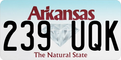 AR license plate 239UQK