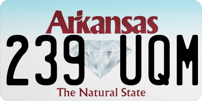 AR license plate 239UQM