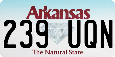 AR license plate 239UQN