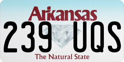 AR license plate 239UQS