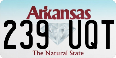 AR license plate 239UQT